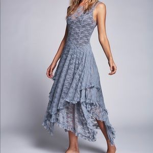 New Free People French Courtship Gray dress